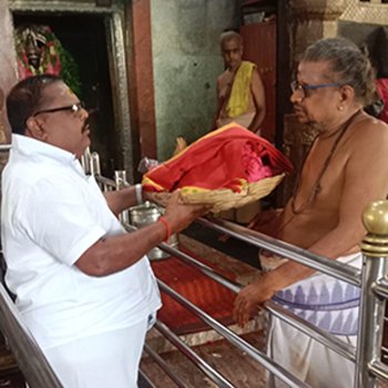 Amman Swamy poojai saree for divine blessings